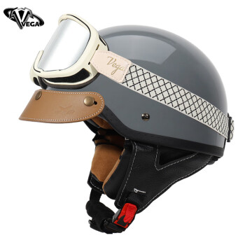 VEGAB-35水泥灰M-3XL3C夏季日式复古哈雷摩托车电