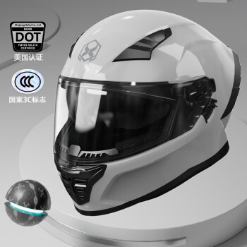 IVISDOM摩托车头盔3C认证机车全盔夏季男士双镜片赛车专